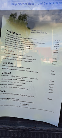 Carte du Landgasthof z. Rappen à Creglingen