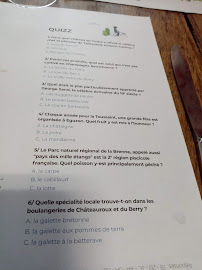 Menu du Le P'tit Bouchon à Châteauroux