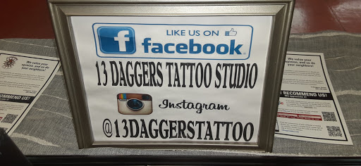 Tattoo Shop «13 Daggers Tattoo Studio», reviews and photos, 2130 Fort Campbell Blvd suite c, Clarksville, TN 37042, USA