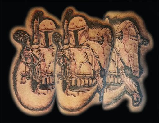 Explore men arm sleeve tattoo ideas, creative tattoo ideas in Albuquerque, available at A Touch of Ink Tattoo & Art Gallery