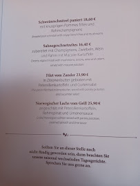 Carte du Restaurant Café Prag à Schwerin