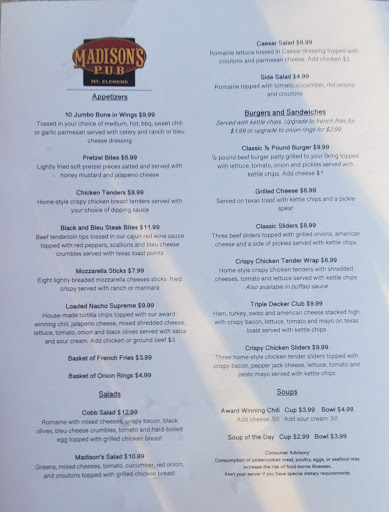 Pub «Madisons Pub», reviews and photos, 15 N Walnut St, Mt Clemens, MI 48043, USA