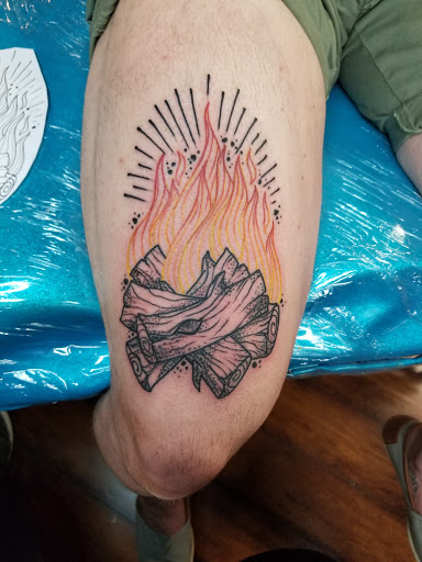 Explore mario tattoo ideas, creative tattoo ideas in Knoxville, available at Ambition Tattoo