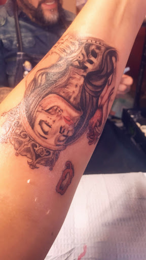 Explore footprints in the sand tattoo ideas, creative tattoo ideas in El Paso, available at Pumping Ink Tattoo Parlor