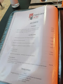Carte du Premier acte restaurant à Villefranche-sur-Saône