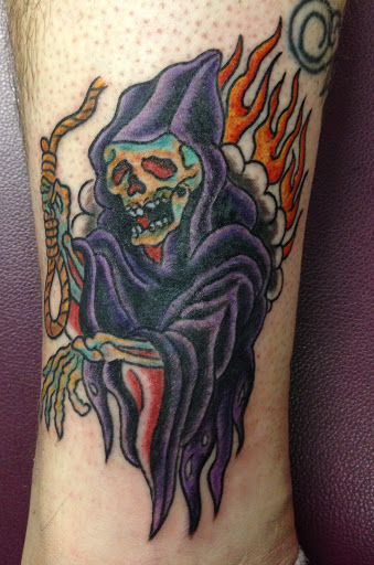 Explore simple dragon tattoo ideas, creative tattoo ideas in Calumet, available at Tattooing by Big Ben