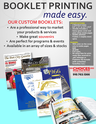 Print Shop «Choices Design Copy & Print», reviews and photos, 713 Princess St, Wilmington, NC 28401, USA
