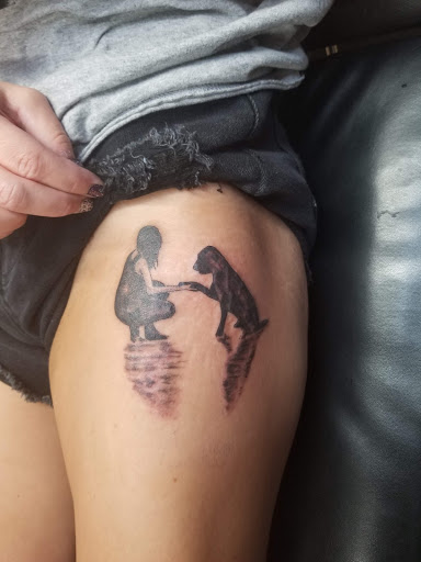 Explore rabbit tattoo ideas, creative tattoo ideas in Conway, available at Primal Urge Tattoos