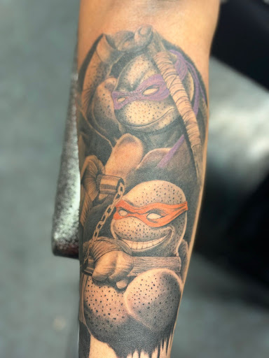 Explore half sleeve family tattoo ideas, creative tattoo ideas in Phoenix, available at Legacy Ink