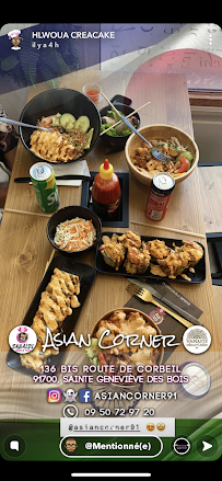 Restaurant japonais Asian corner à Sainte-Geneviève-des-Bois - menu / carte