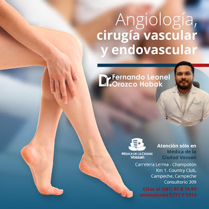 Angiología, Cirugía Vascular y Endovascular Dr. Fernando L. Orozco Hobak