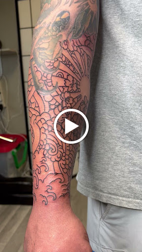 Explore tattoo ideas moon, creative tattoo ideas in Watford City, available at Soulful Ink Studios