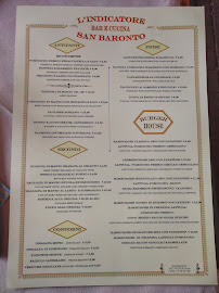 Menu du Bar Enoteca e cucina l'Indicatore à Lamporecchio