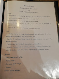 Le Petit Prince à Chartres menu