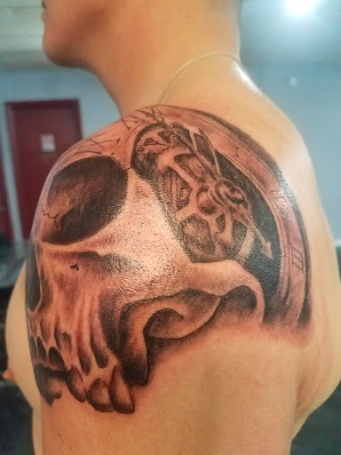 Explore crab tattoo ideas, creative tattoo ideas in Yorktown, available at Army Navy Tattoo