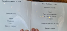 Buron de l'Aubrac à Saint-Chély-d'Aubrac menu