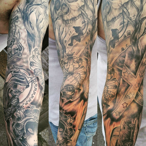 Explore boston celtics tattoo ideas, creative tattoo ideas in Gadsden, available at Sacred Art Tattoo Company