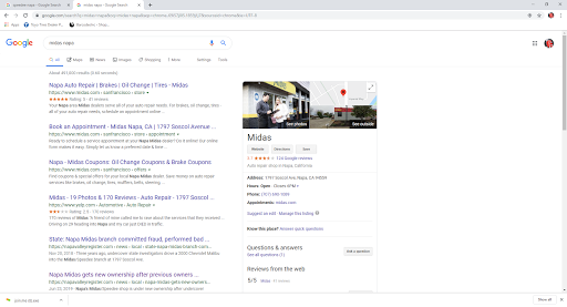 Car Repair and Maintenance «Midas», reviews and photos, 1797 Soscol Ave, Napa, CA 94559, USA