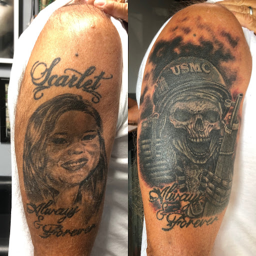 Find lipstick tattoo ideas for your next unique tattoo in Englewood at Point of Entry Tattoo