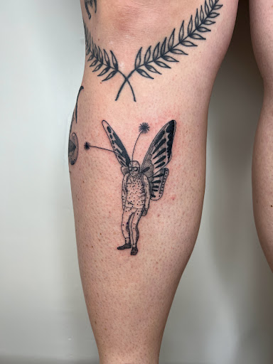 Explore easy halloween tattoo ideas, creative tattoo ideas in Hannibal, available at Hawthorn by ButterBee