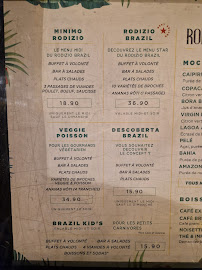 Restaurant brésilien Rodizio Brazil - Colombes à Colombes (le menu)