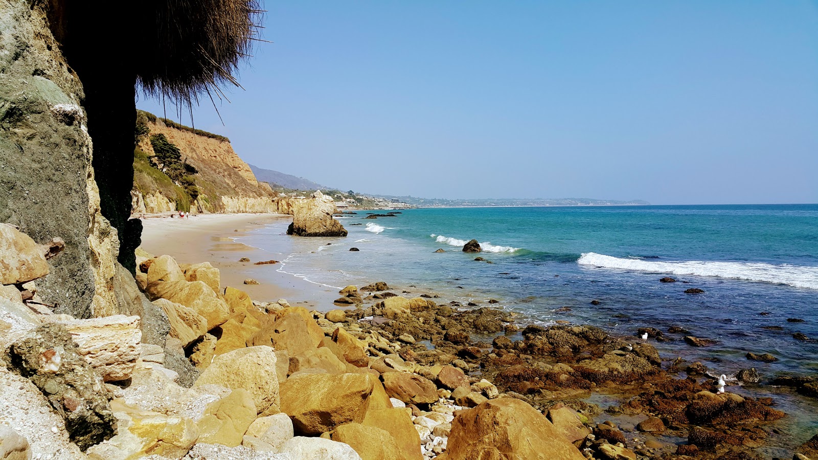 Φωτογραφία του El Matador Beach με τυρκουάζ νερό επιφάνεια