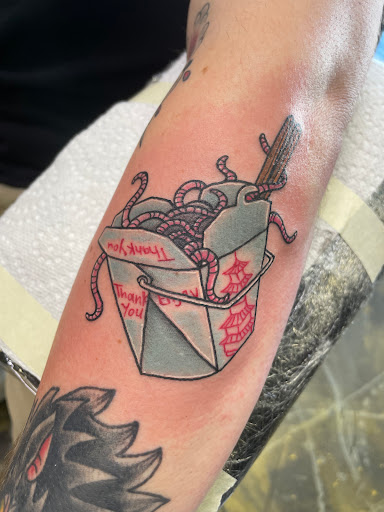 Explore hustle tattoo ideas, creative tattoo ideas in Saint Marys, available at Empire Tattoo