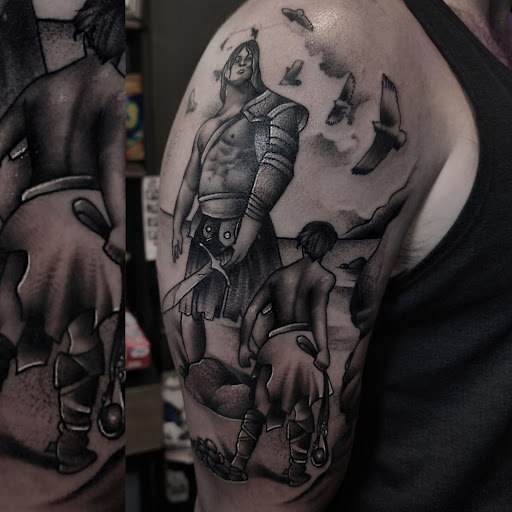 Explore j tattoo ideas, creative tattoo ideas in Valdosta, available at Acid Ink Tattoos