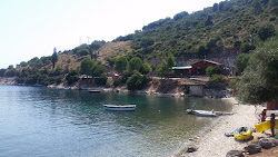 Agia Sofia beach'in fotoğrafı uçurumlarla desteklenmiş
