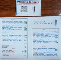 Menu du La Torre à Altopascio