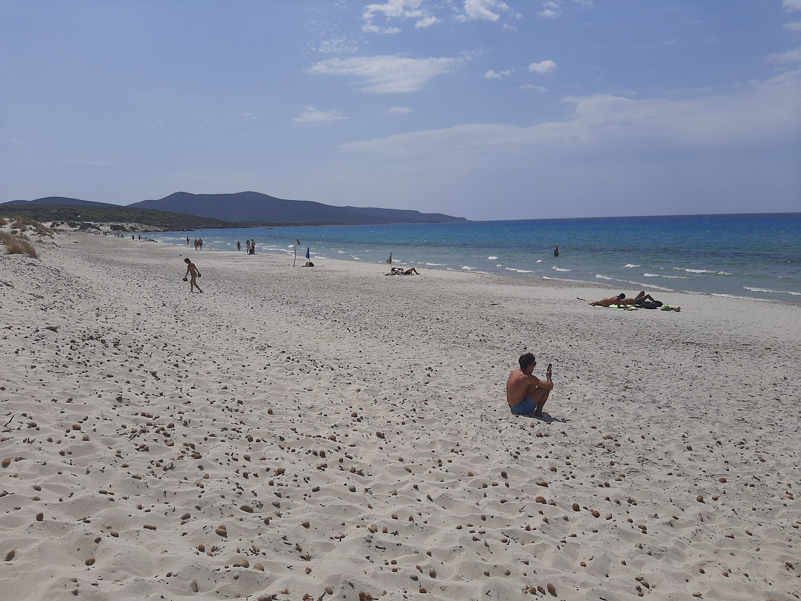 Zdjęcie Plaża Porto Pino obszar udogodnień