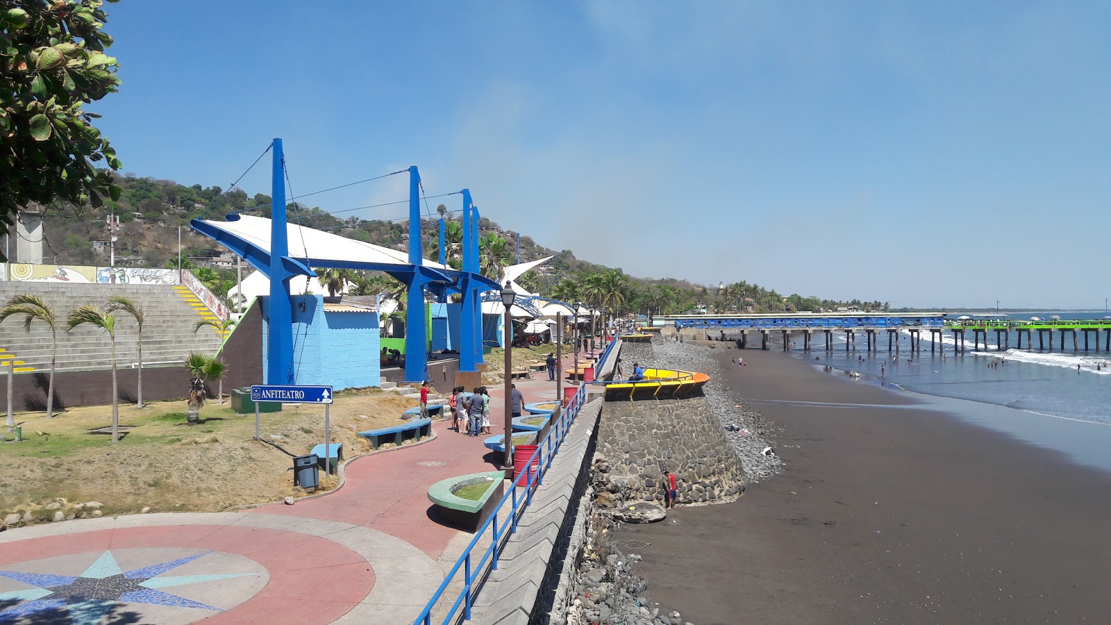 Foto af La Libertad beach med høj niveau af renlighed