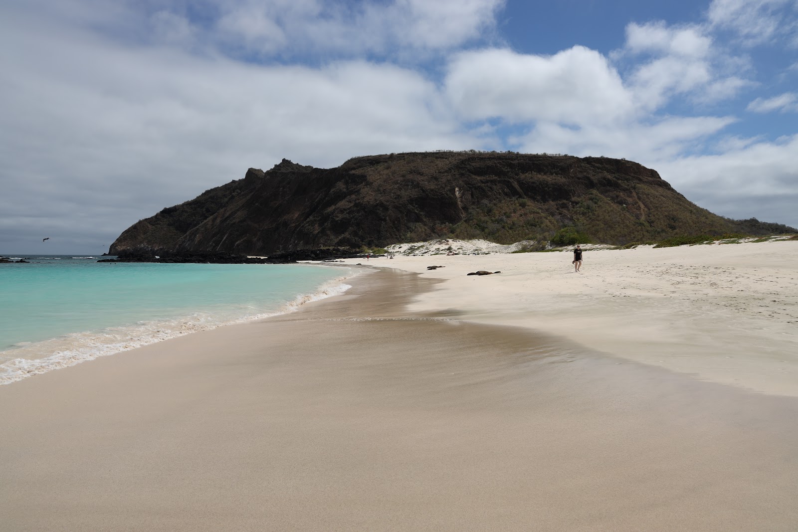 Foto van Playa Cerro Brujo met turquoise puur water oppervlakte
