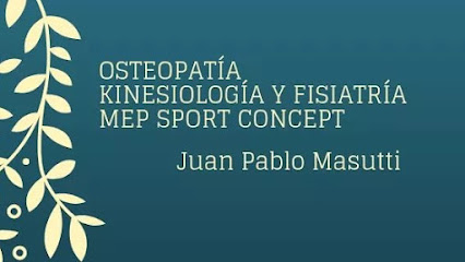 Juan Pablo Masutti, Osteopatía y Kinesiología
