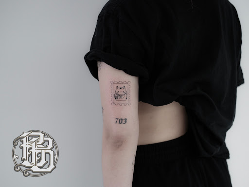 Explore ruby tattoo ideas, creative tattoo ideas in Flushing, available at Bee Tattoo Studio