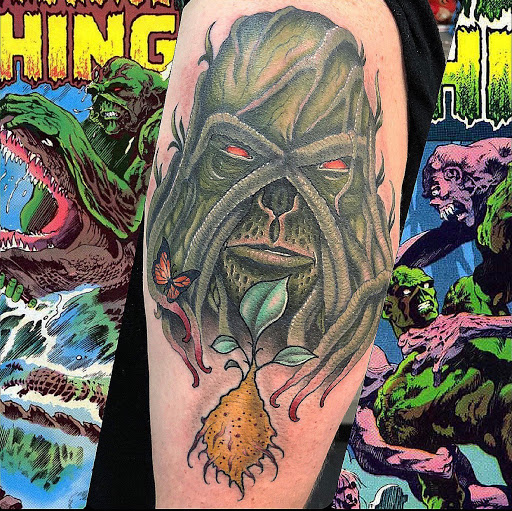 Explore little dragon tattoo ideas, creative tattoo ideas in Arabi, available at Hidden Dimension Studio