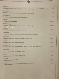 Carte du Bar Pizzeria Due Mori à Arzignano