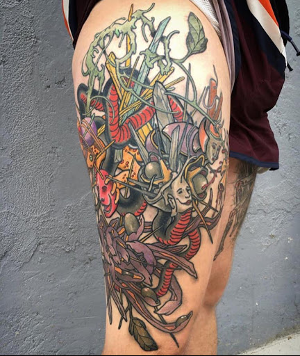 Explore cigarette tattoo ideas, creative tattoo ideas in Stevens Point, available at Black Rabbit Tattooing