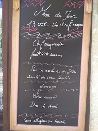 Menu du Restaurant Les Marronniers à Rigny-sur-Arroux