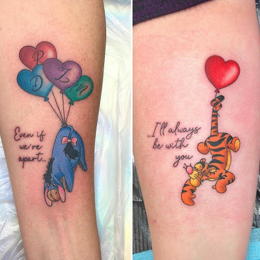 Explore fist bump tattoo ideas, creative tattoo ideas in Schaumburg, available at Atmosphere Tattoo Gallery - Schaumburg