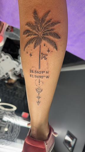 Explore back ear tattoo ideas, creative tattoo ideas in Fort Myers, available at Loyal 2 The Coil Tattoos & Piercings (Edison Mall Location Entrance F)