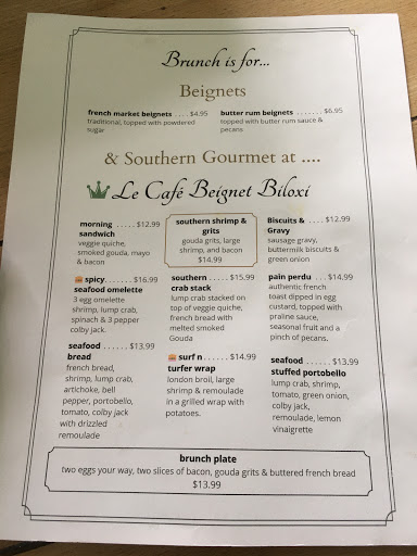 Brunch Restaurant «Le Cafe Beignet», reviews and photos, 136 Rue Magnolia, Biloxi, MS 39530, USA