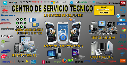 Servicio tecnico de celulares, computadora, tablets y consolas.