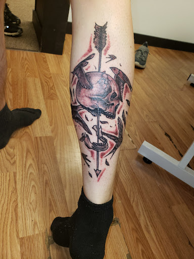 Explore stitch and angel tattoo ideas, creative tattoo ideas in Export, available at Patriotic pain tattoo