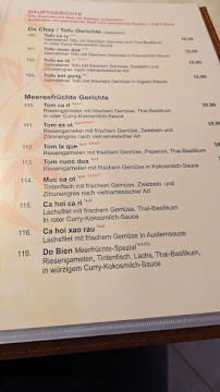 Menu du HB Restaurant à Kaufbeuren