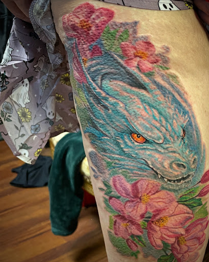 Explore cleopatra tattoo ideas, creative tattoo ideas in Walnut Cove, available at Wildfire Tattoo Studio