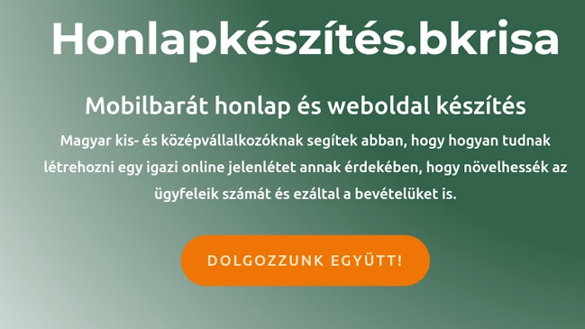 Weboldal készítés Szeged, Céges weboldal készítés, Online marketing - Honlapkészítés.bkrisa - Szeged