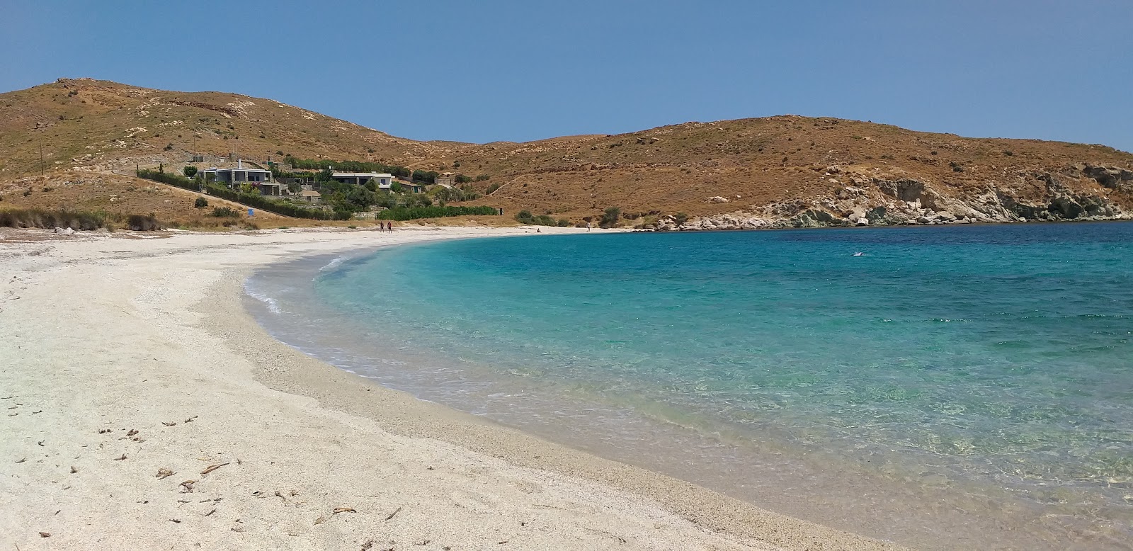 Foto af Gialos beach med let fin sten overflade