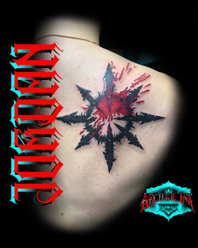 Explore chest tattoos for men ideas, creative tattoo ideas in Lockport, available at Archer Ink Tattoo