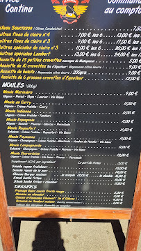 Restaurant servant de la raclette Meule Shop / Moule Shop (Le Resto) à La Rochelle (le menu)
